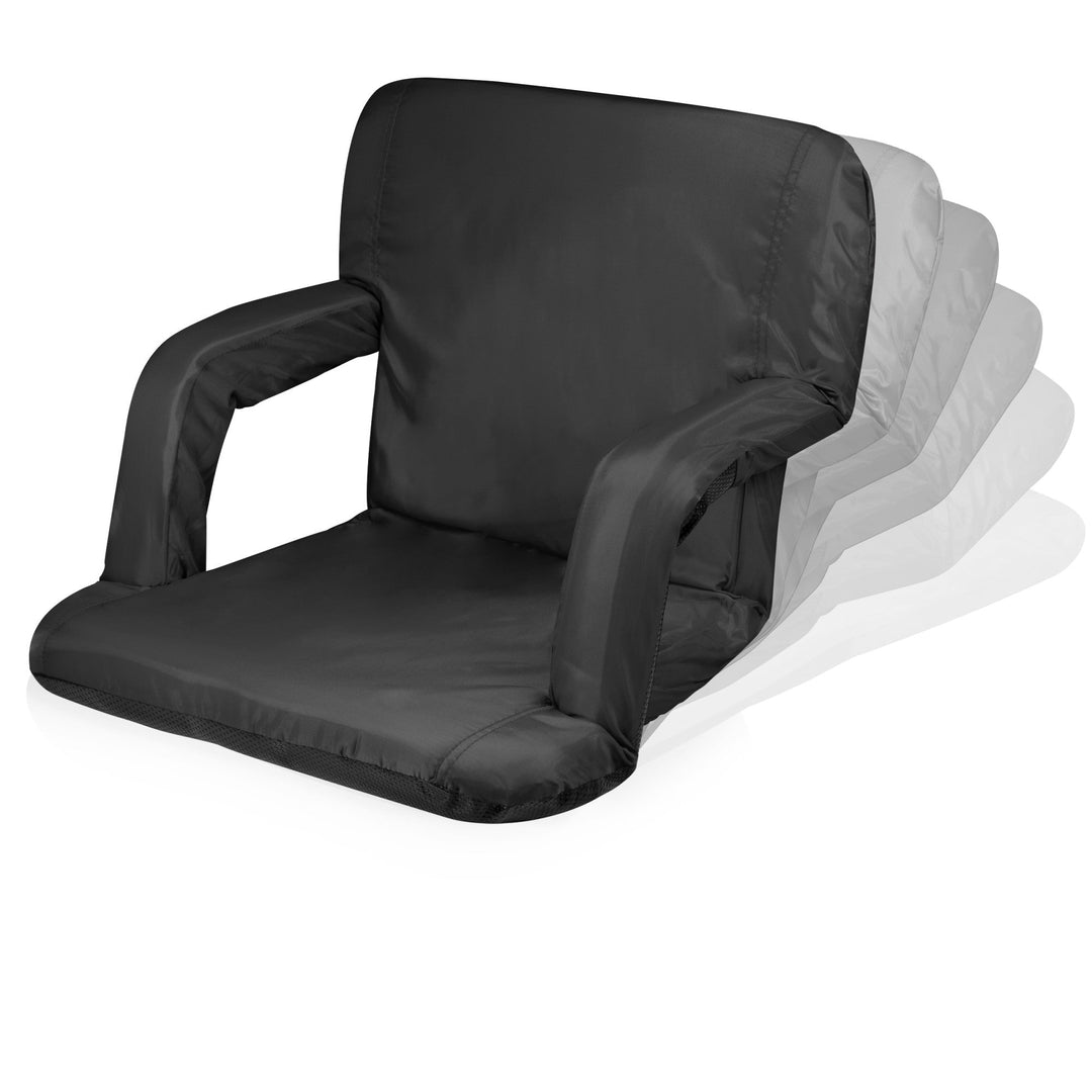 Portable Vegas Golden Knights reclining stadium seat with armrests and padded cushioning