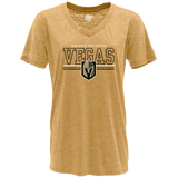 Vegas Golden Knights Women’s Gold Primary Open Block Tee