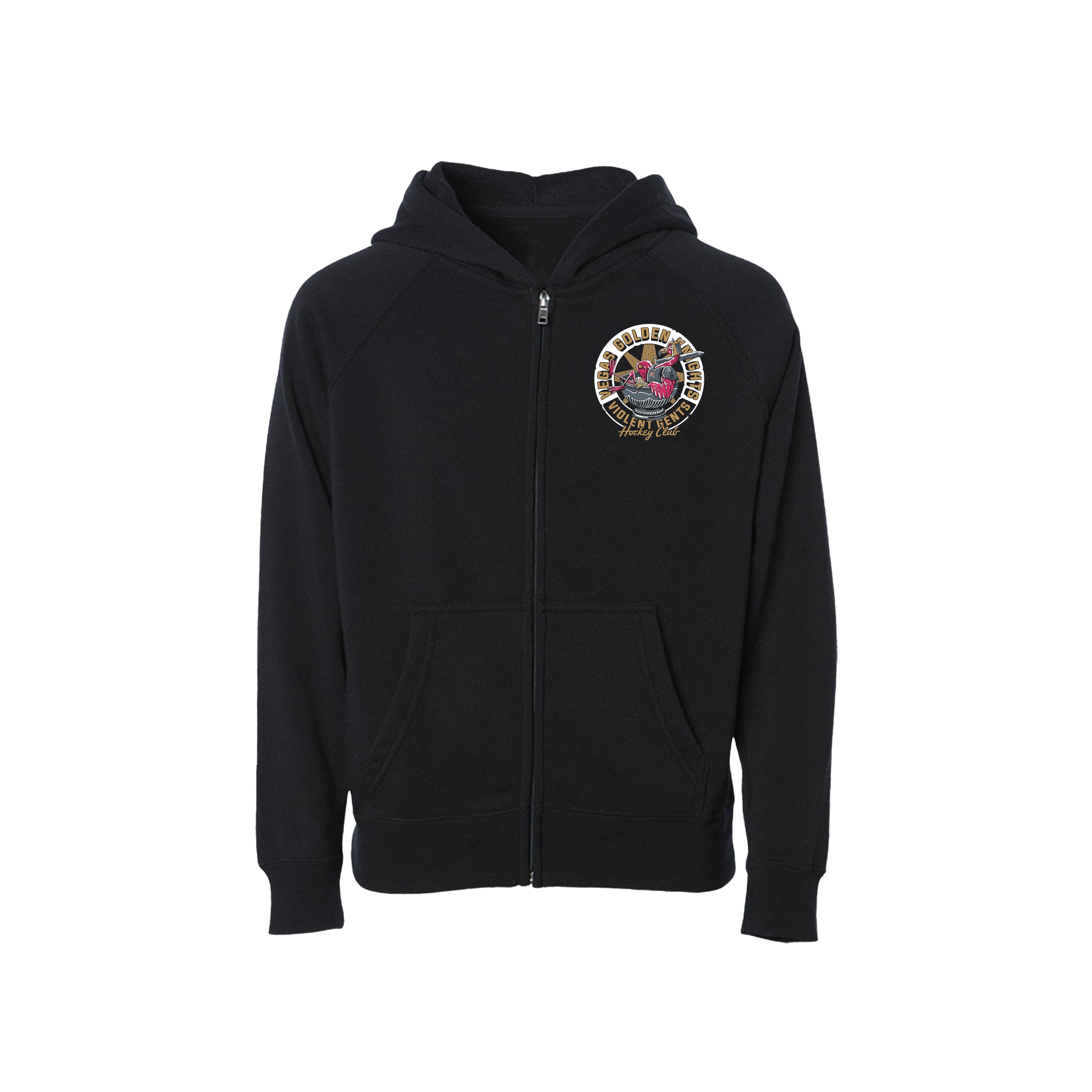Vegas Golden Knights Youth Flamingo Knight Full-Zip Hoodie