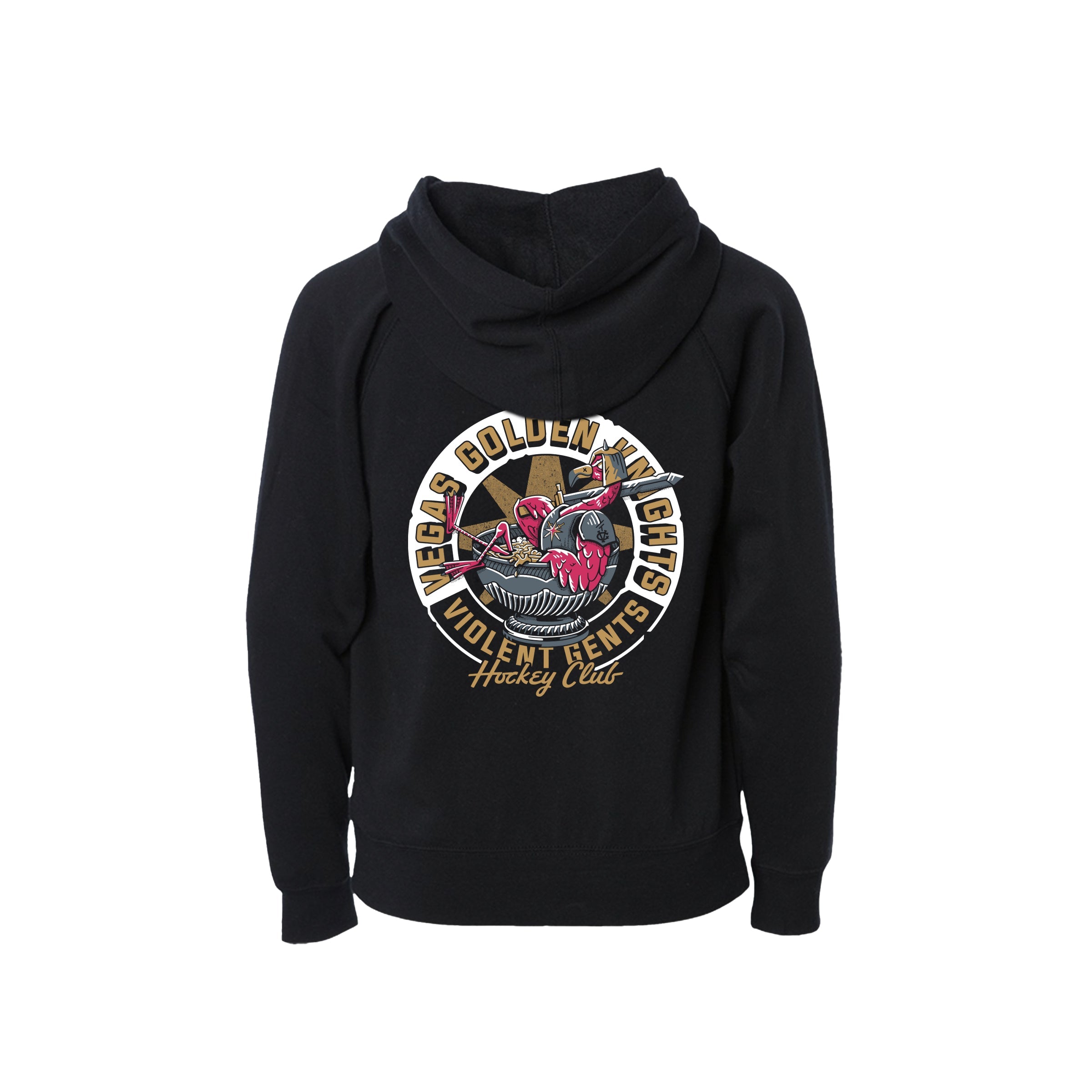 Vegas Golden Knights Youth Flamingo Knight Full-Zip Hoodie