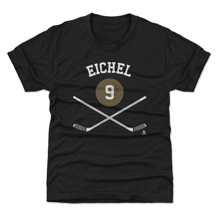 Vegas Golden Knights Youth Jack Eichel Cross Sticks Tee