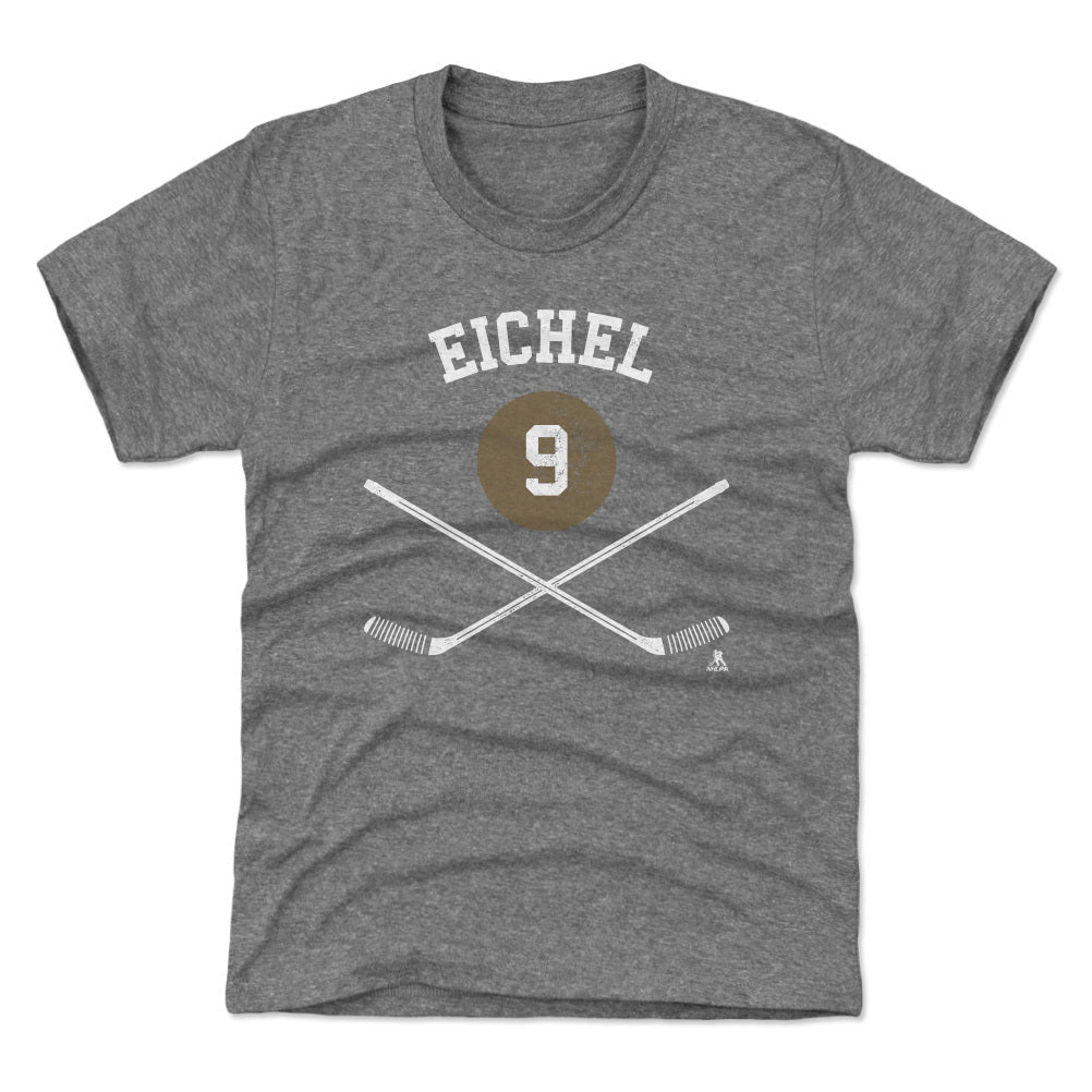 Vegas Golden Knights Youth Jack Eichel Cross Sticks Tee