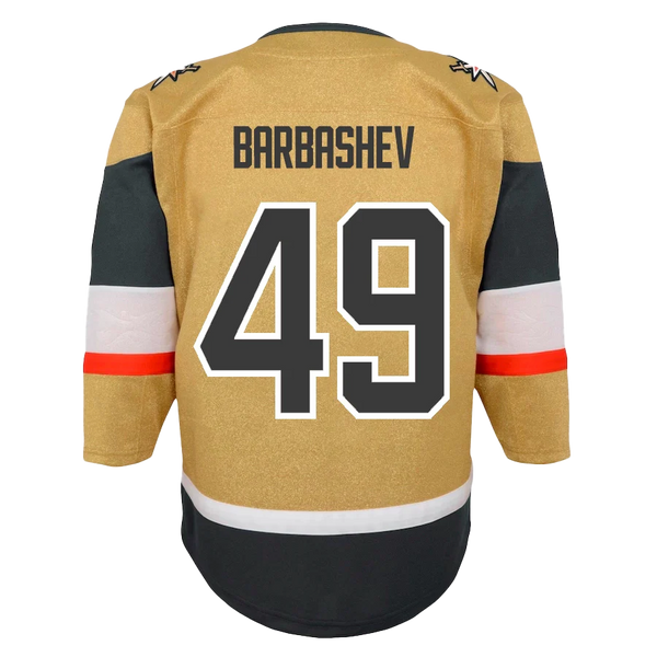 Vegas Golden Knights Youth Premier #49 Ivan Barbashev Home Jersey