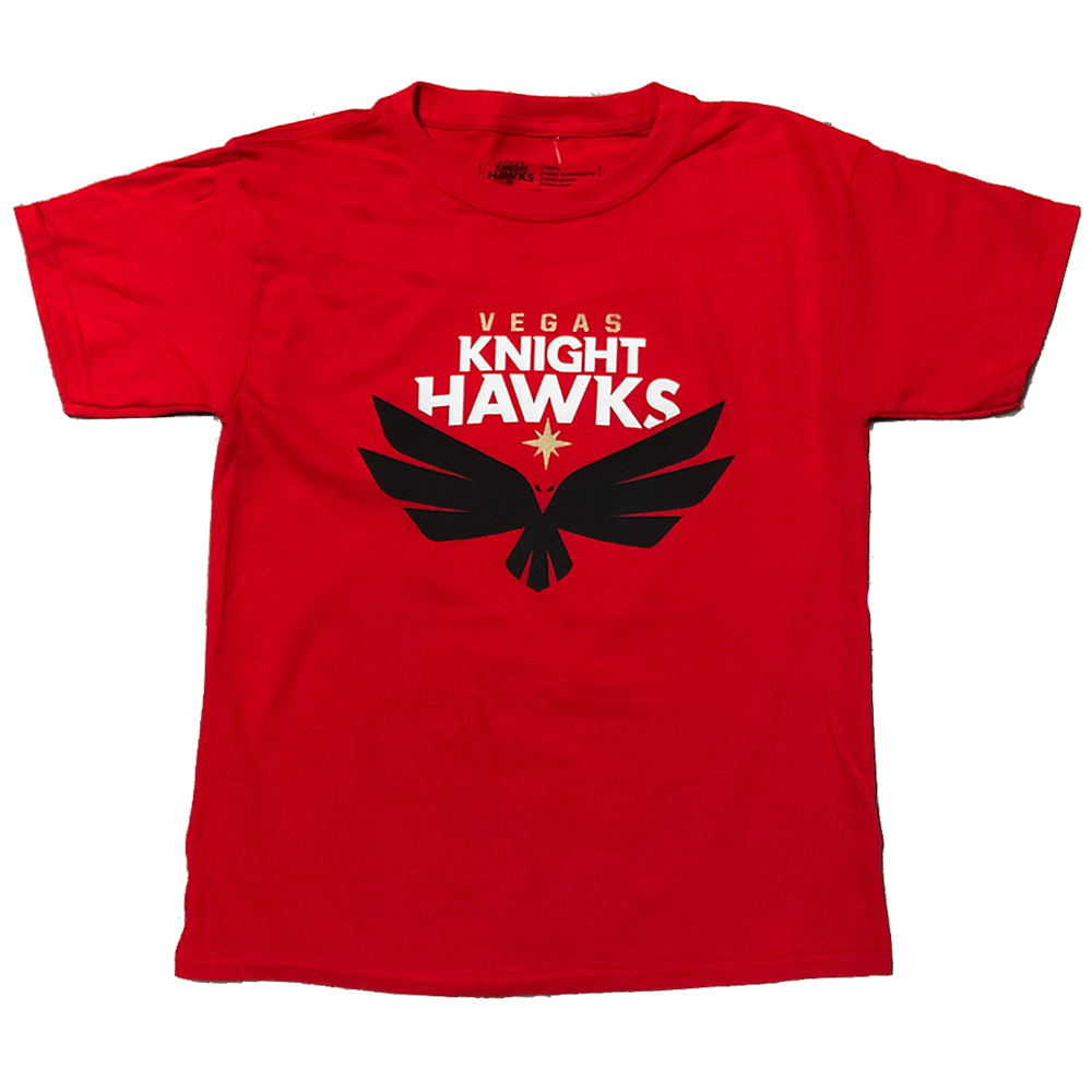 Vegas Knight Hawks Men’s Logo Red Tee - Shirt