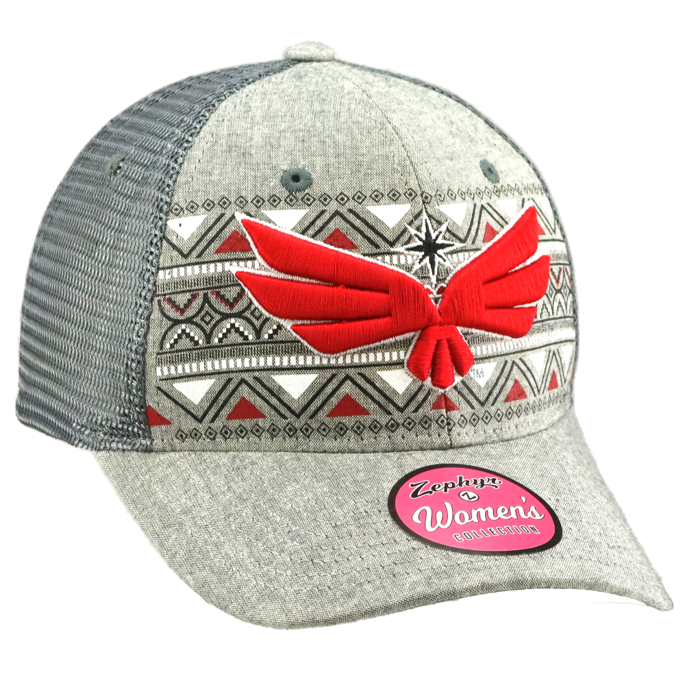 Vegas Knight Hawks Talulah Trucker Cap - GREY RED / OSFM