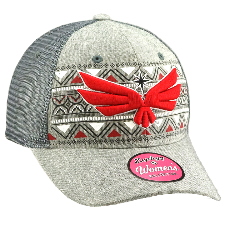 Vegas Knight Hawks Talulah Trucker Cap - GREY RED / OSFM