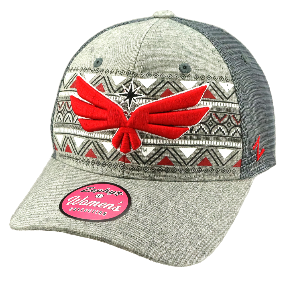 Vegas Knight Hawks Talulah Trucker Cap - GREY RED / OSFM