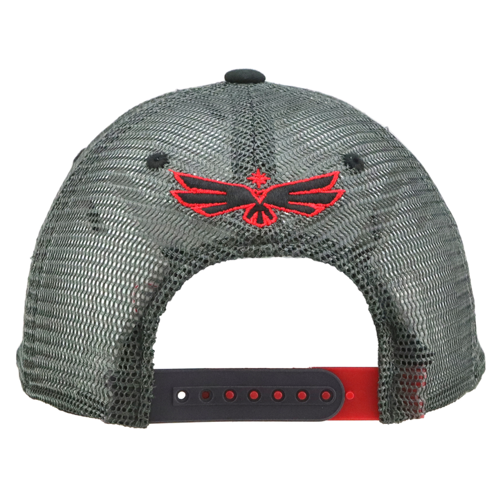 Vegas Knight Hawks Upfront Trucker Cap - BLACK RED / OSFM