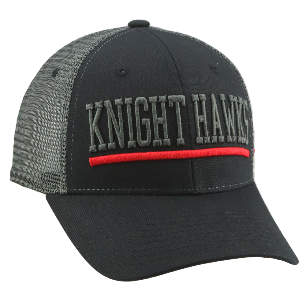 Vegas Knight Hawks Upfront Trucker Cap - BLACK RED / OSFM