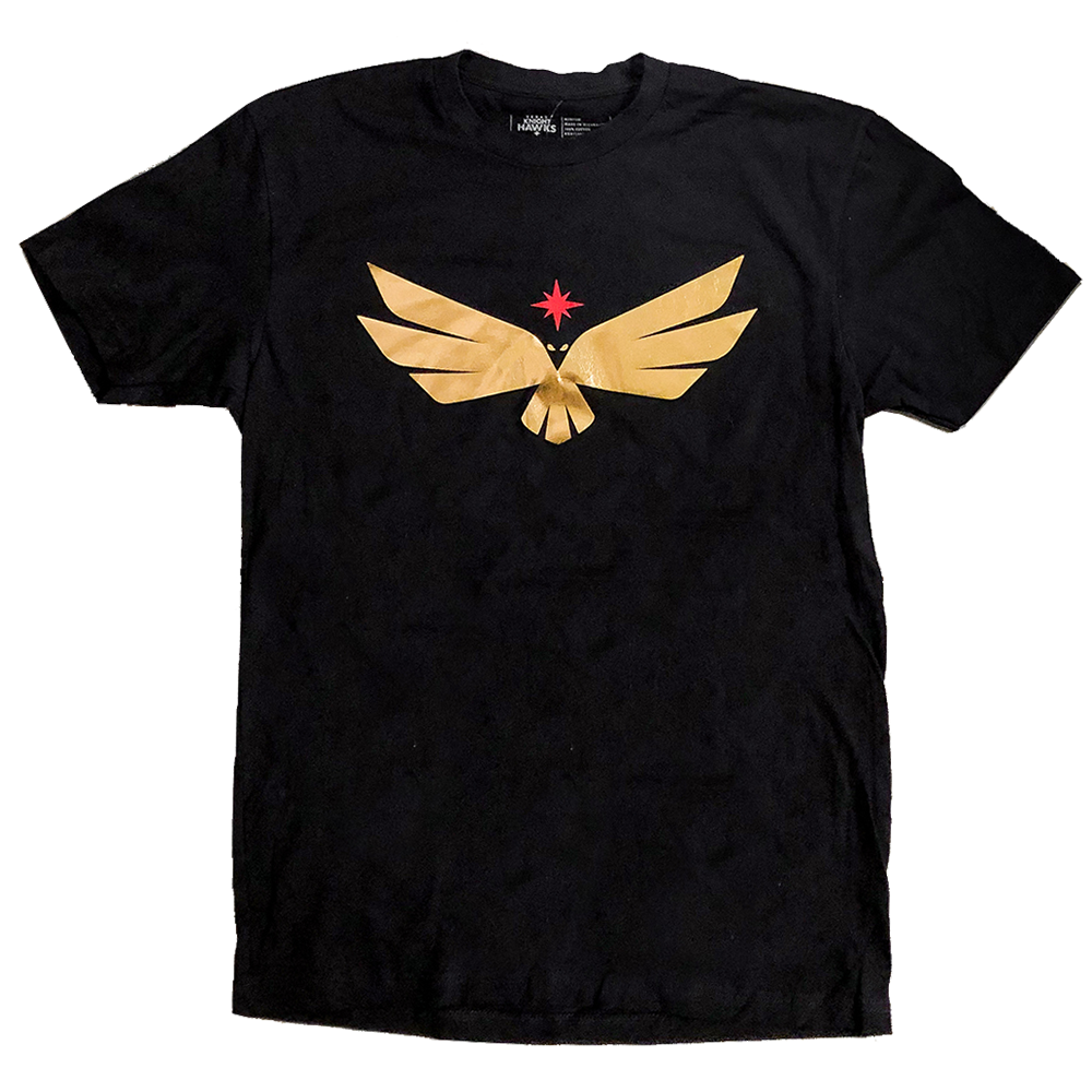 Vegas Knight Hawks Youth Logo Black Tee - Shirt