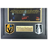 William Karlsson Signed 11x14 Stanley Cup Parade Speech Photo #D/271 Framed Vegas Golden Knights IGM COA Autograph