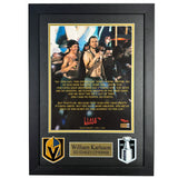 William Karlsson Signed 11x14 Stanley Cup Parade Speech Photo #D/271 Framed Vegas Golden Knights IGM COA Autograph