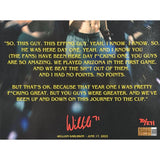 William Karlsson Signed 11x14 Stanley Cup Parade Speech Photo #D/271 Vegas Golden Knights IGM COA Autograph