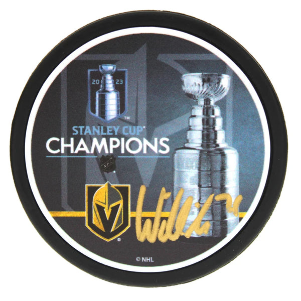 William Karlsson Signed 2023 Stanley Cup Vegas Golden Knights Puck