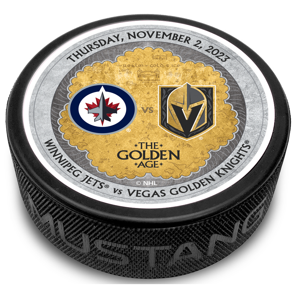 WIN vs. VGK Gameday Puck 11/2/2023 - BLACK / Each - Puck