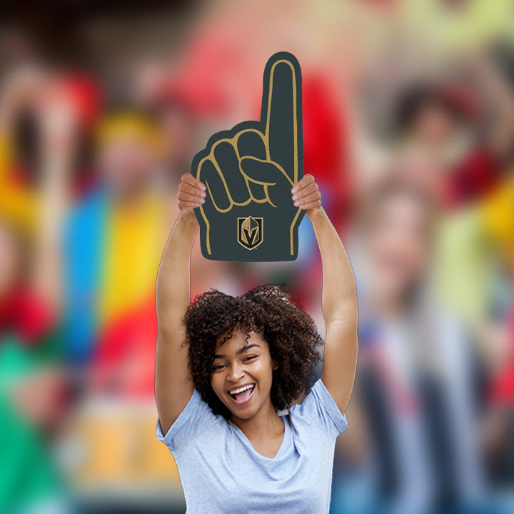 Vegas Golden Knights Foam Finger - Big Head - Official NHL - Vegas Golden Knights - Foam Core Cutout