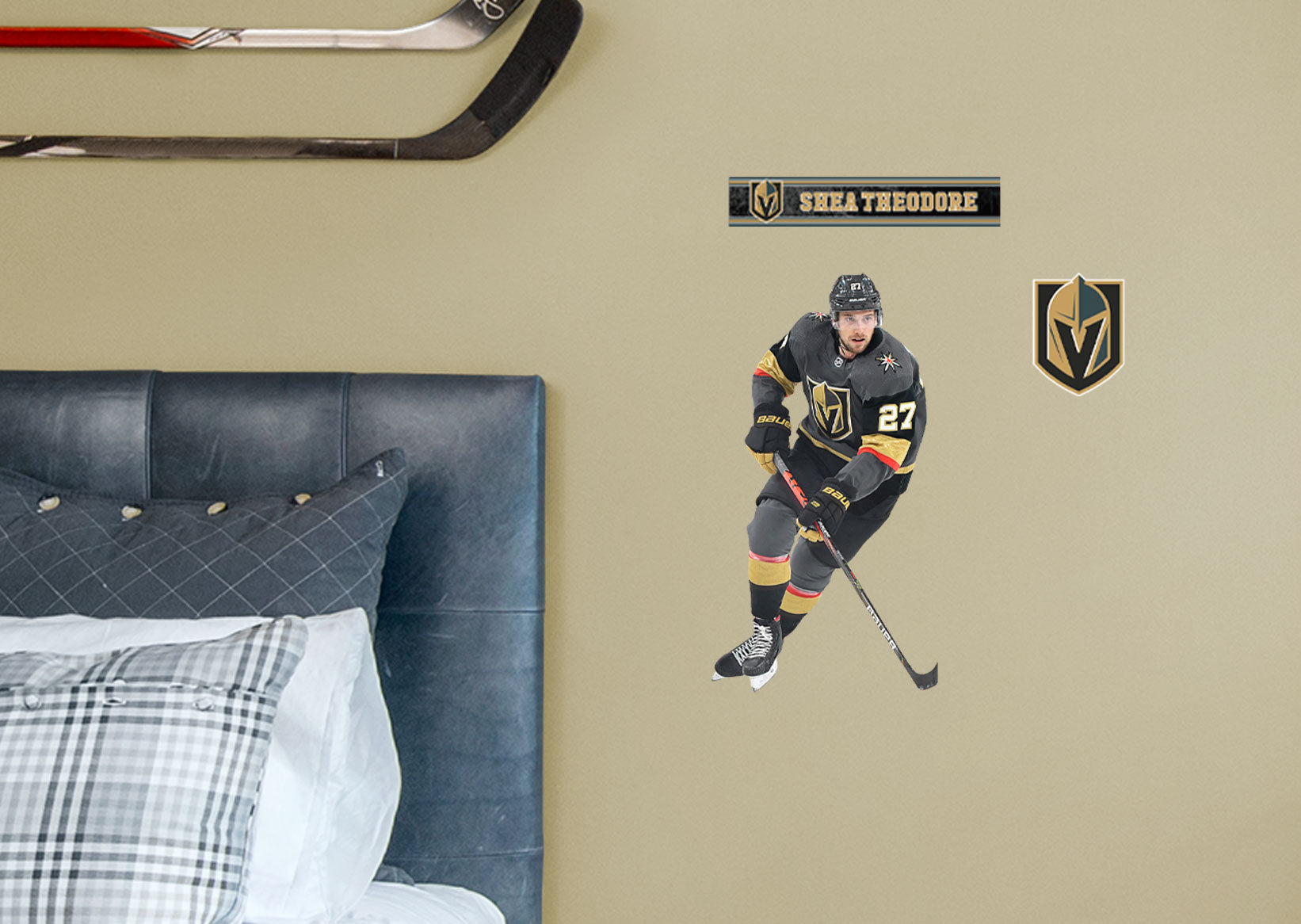 Shea Theodore - RealBig Collection - Official NHL - Vegas Golden Knights - Reusable Vinyl Wall Decals