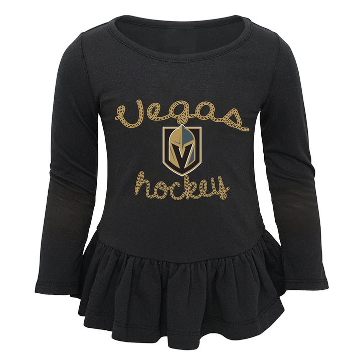 Vegas Golden Knights Outerstuff Toddler Girls Puck Drop Sweetheart Set - VegasTeamStore