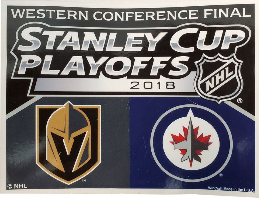 Vegas Golden Knights 2018 Western Conference Final Multi-Use Decal - VegasTeamStore
