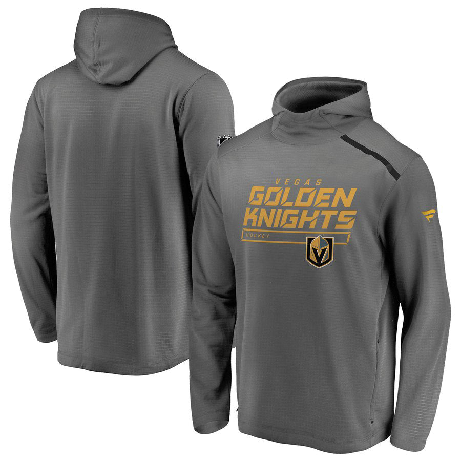 Vegas Golden Knights Fanatics Mens Rinkside Pullover Hoodie - Grey - VegasTeamStore