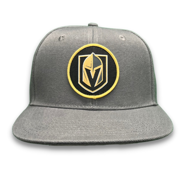 VGK Primary Round Patch Hat - Charcoal