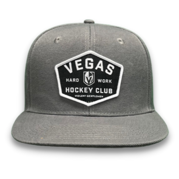 VGK Vegas Hard Work Patch Hat - Charcoal