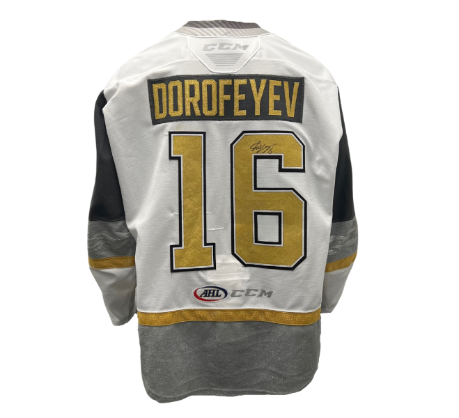 #16 Pavel Dorofeyev: Game-Worn & Signed White Jersey