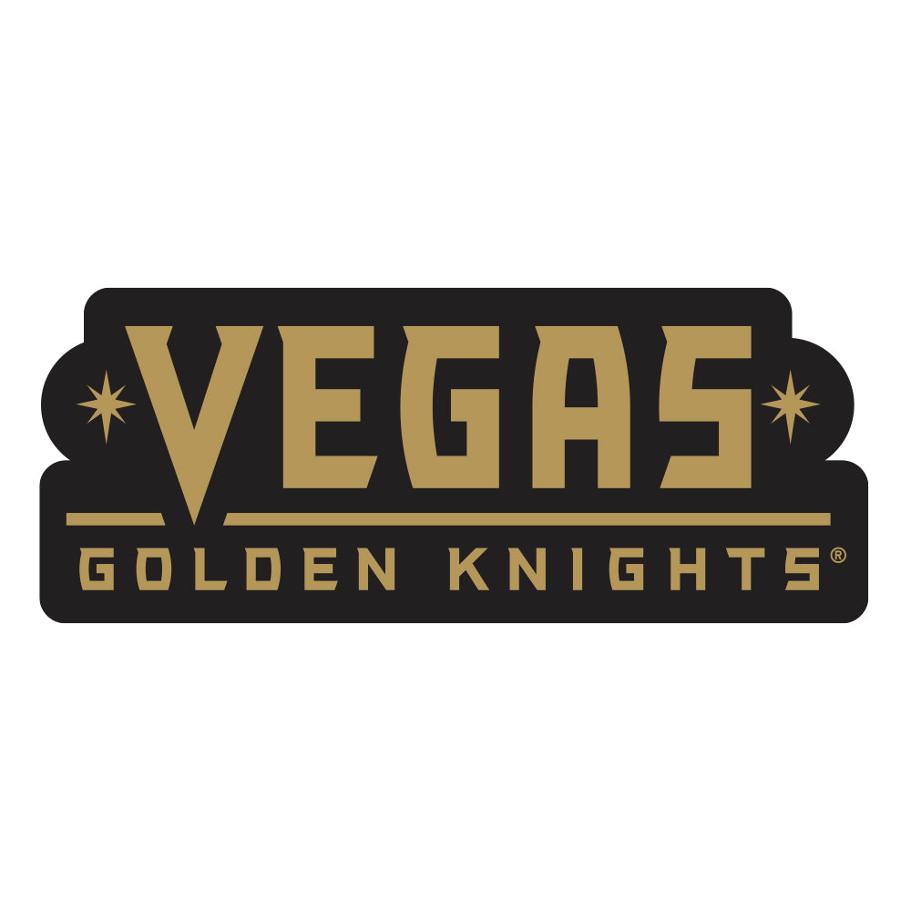 Vegas Golden Knights Wordmark Gold Logo Lapel Pin