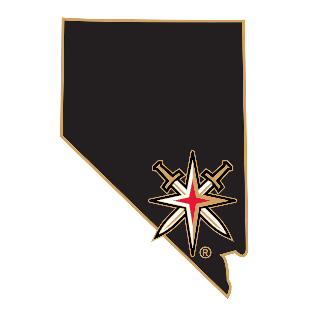 Vegas Golden Knights Nevada Alternate Logo Black Lapel Pin