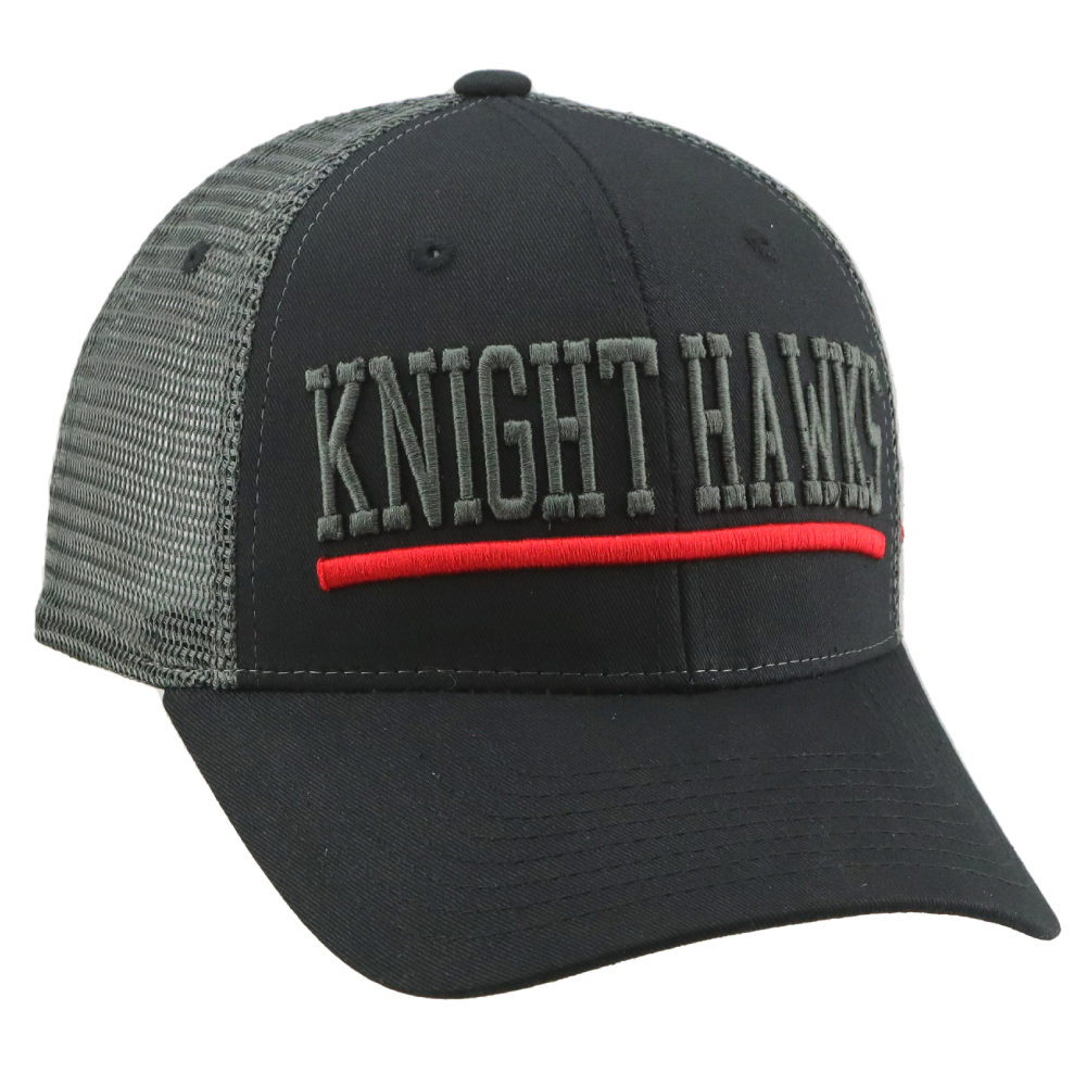 Vegas Knight Hawks Zephyr Upfront Black Trucker Cap