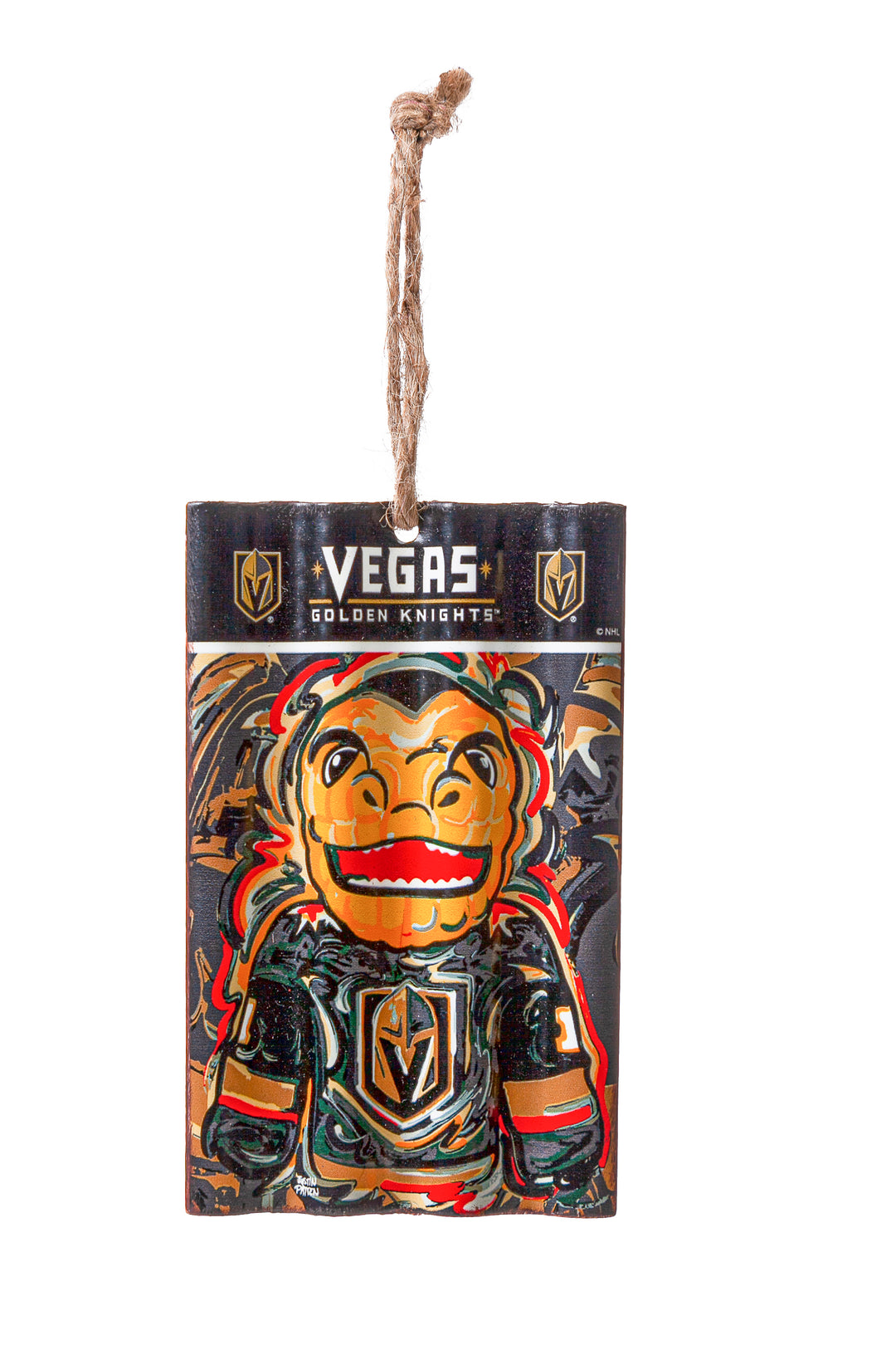 Vegas Golden Knights Chance Sign Ornament