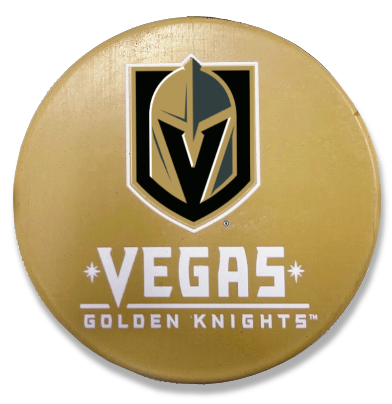 Vegas Golden Knights Official Logo Puck