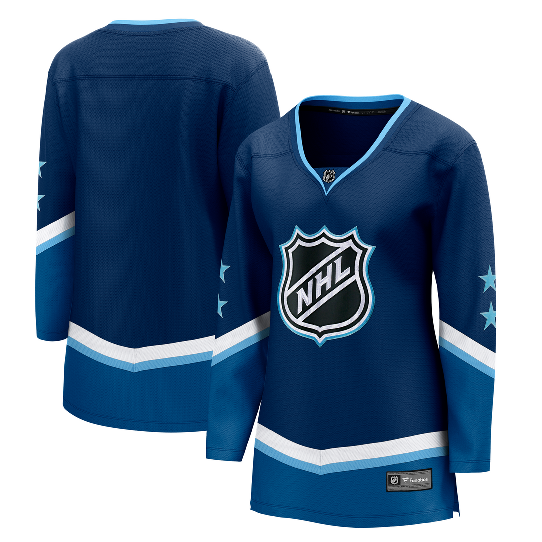 Women's Fanatics Branded Blue 2022 NHL All-Star Game Western Conference Breakaway Jersey MD