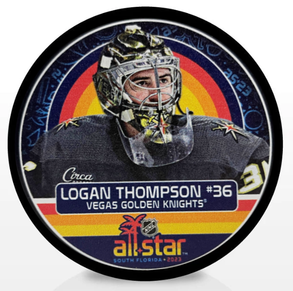 2023 NHL All-Star Game Logan Thompson Player Puck