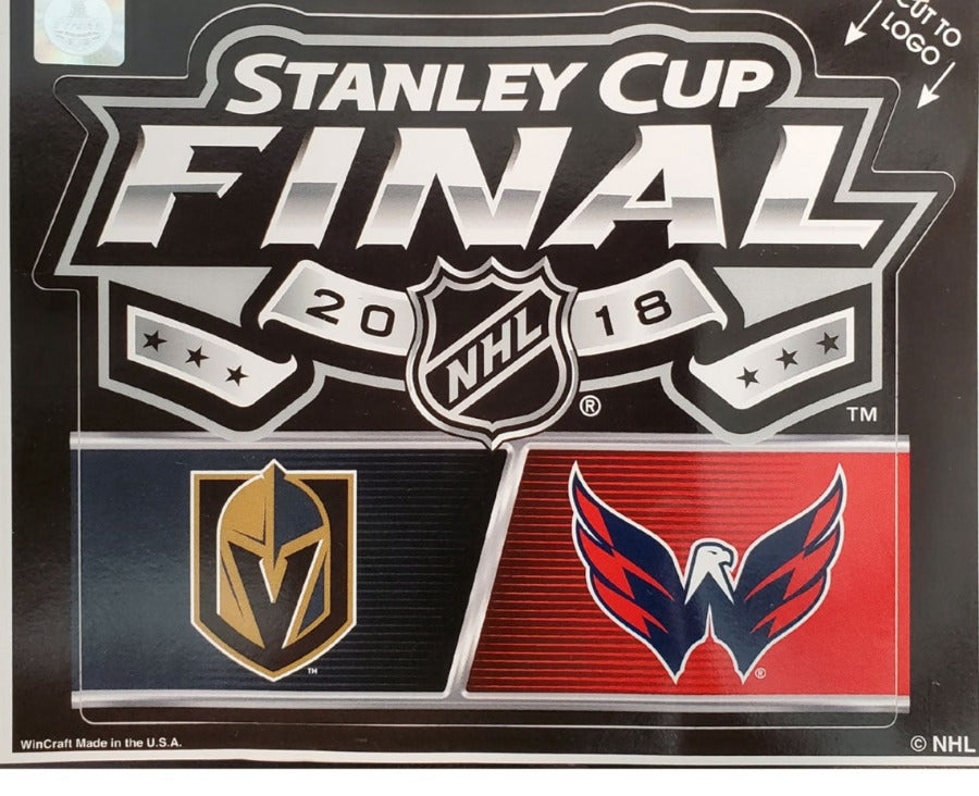 Vegas Golden Knights vs. Washington Capitals 2018 Stanley Cup Final Multi-Use Decal - VegasTeamStore