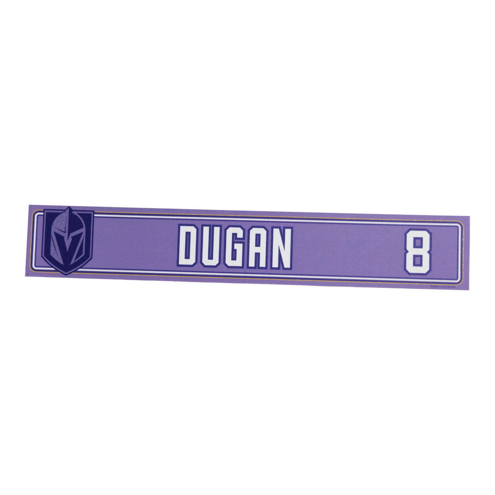 #8 Jack Dugan: 21-22 Hockey Fights Cancer Nameplate