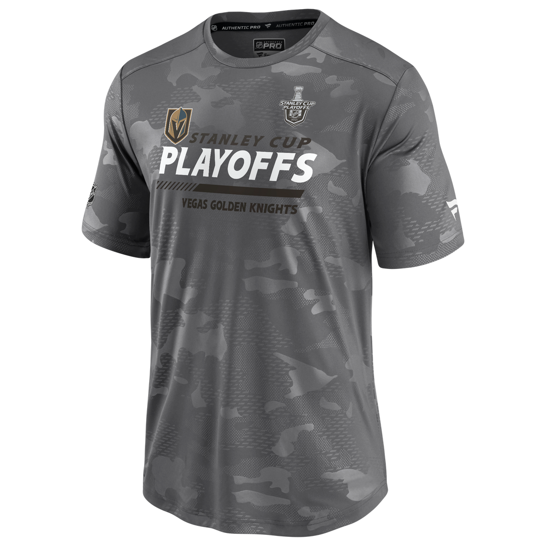 Vegas Golden Knights Authentic Pro 2021 Stanley Cup Playoffs Camo T-Shirt - Vegas Team Store