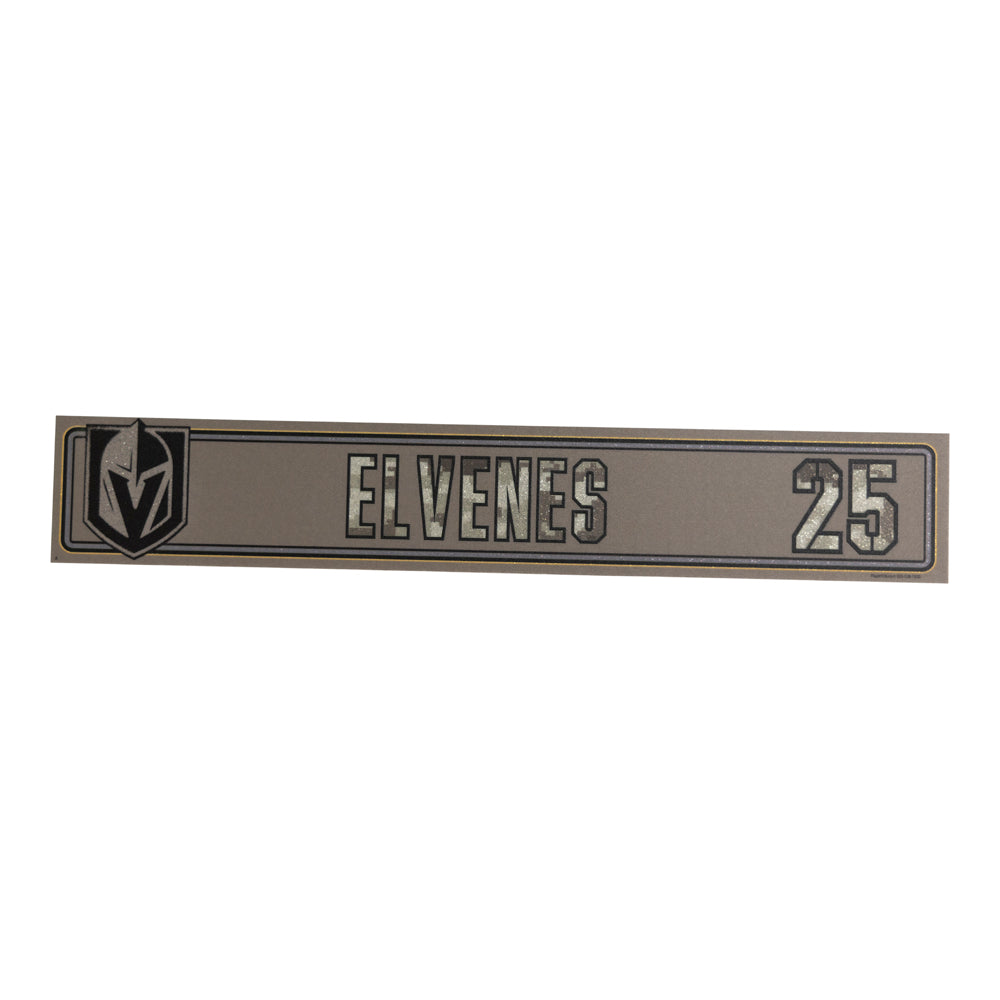 #25 Lucas Elvenes: 21-22 Military Appreciation Nameplate