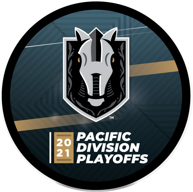 Henderson Silver Knights 2021 Pacific Division Playoff Puck - Vegas Team Store