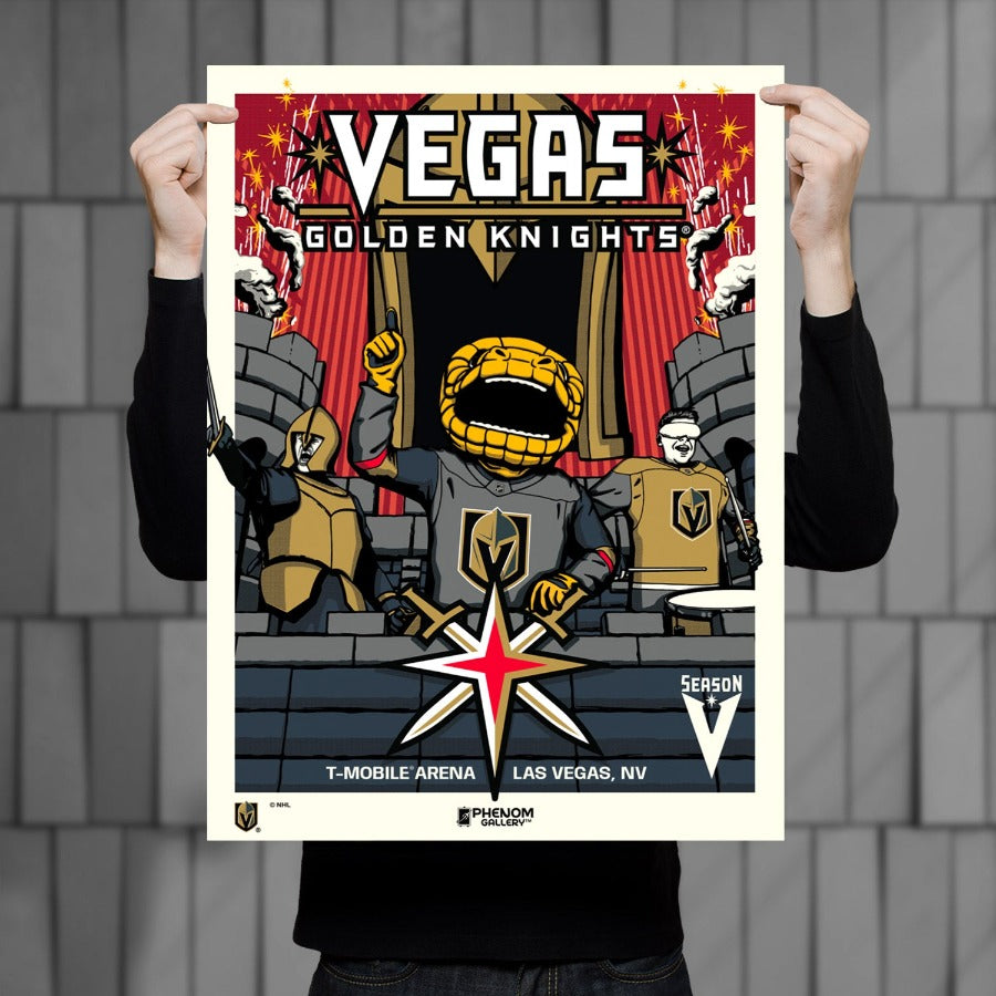 Vegas Golden Knights "5th Anniversary" Serigraph