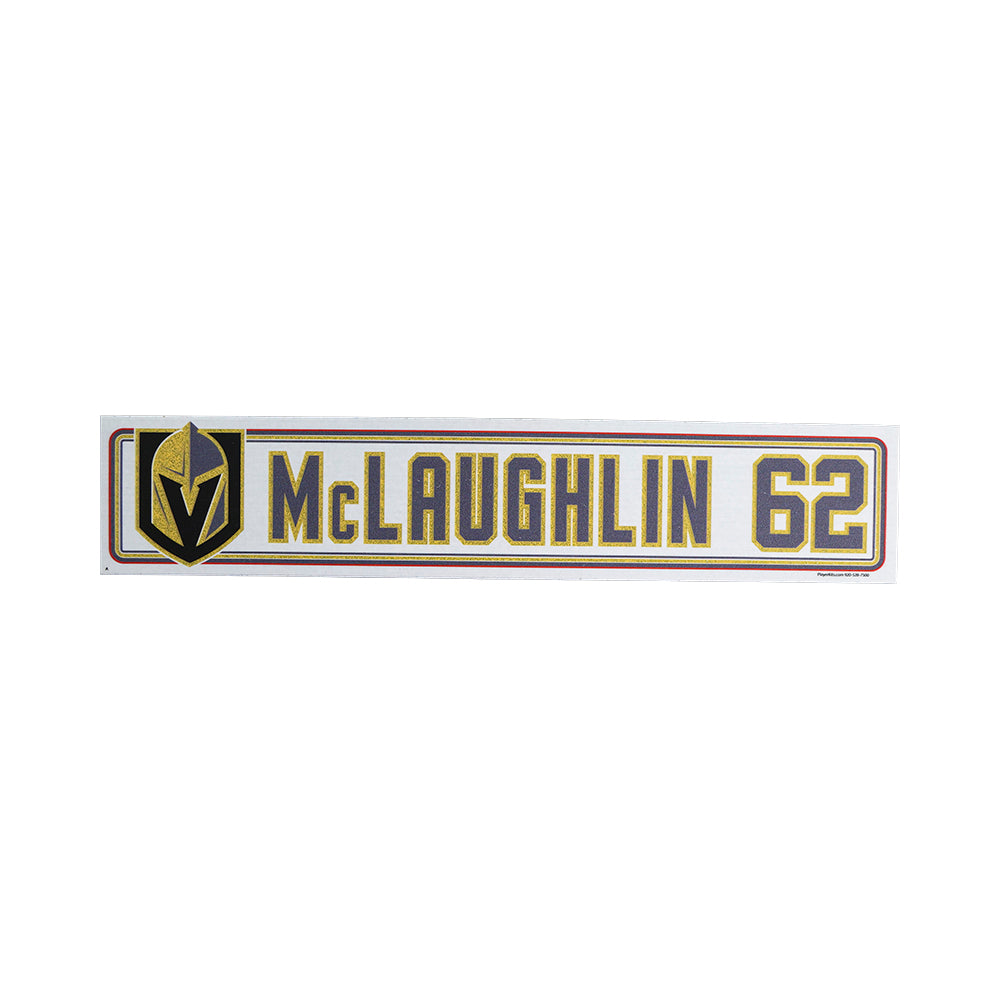 #62 Jake McLaughlin Locker Nameplate - Away - 911206