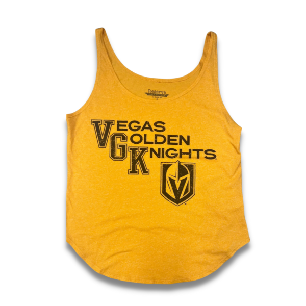 Las Vegas Golden Knights Women's Racerback Hockey Tank, Size: XS, Gray