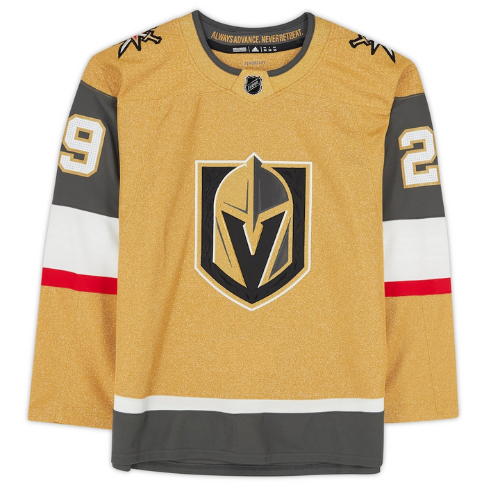 Marc-Andre Fleury Vegas Golden Knights Fanatics Authentic Autographed Gold Alternate adidas Authentic Jersey with ''2021 Vezina'' Inscription