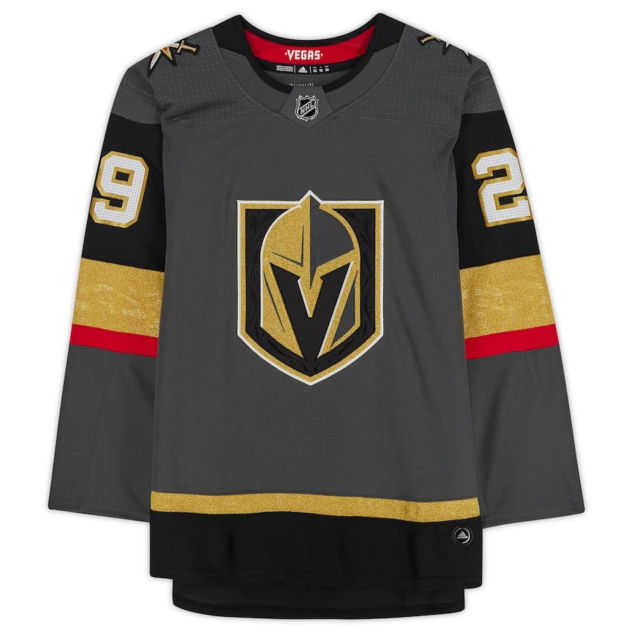 Marc-Andre Fleury Vegas Golden Knights Fanatics Authentic Autographed Black adidas Authentic Jersey with ''2021 Vezina'' Inscription