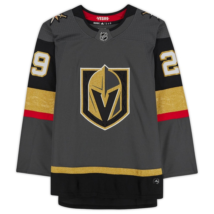 Marc-Andre Fleury Vegas Golden Knights Fanatics Authentic Autographed Black adidas Authentic Jersey with ''2021 Vezina'' Inscription
