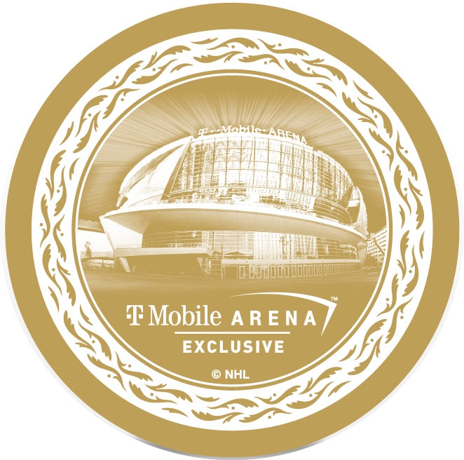 St Louis Blues @ Vegas Golden Knights Match-Up Souvenir Puck - January 26 & 28, 2021 - Vegas Team Store